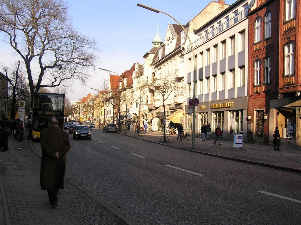 In Zehlendorf eine attraktive Einkaufsstrasse